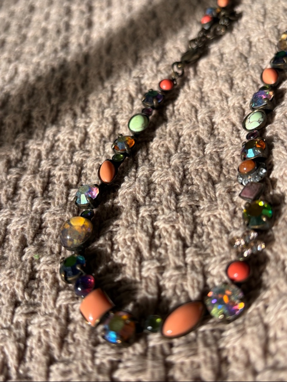 Sorrelli Multicolor Beaded Statement Necklace - Women Jewelry - Picture 1 of 4